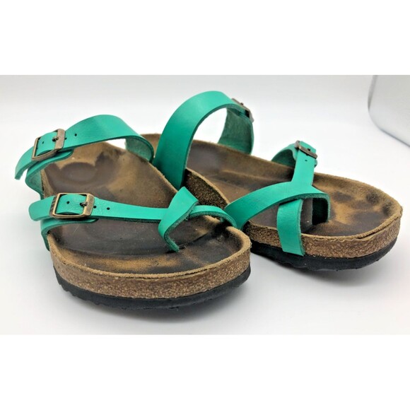 Birkenstock Mayari Sandals Womens EU Size 39 Teal Straps - Picture 1 of 11